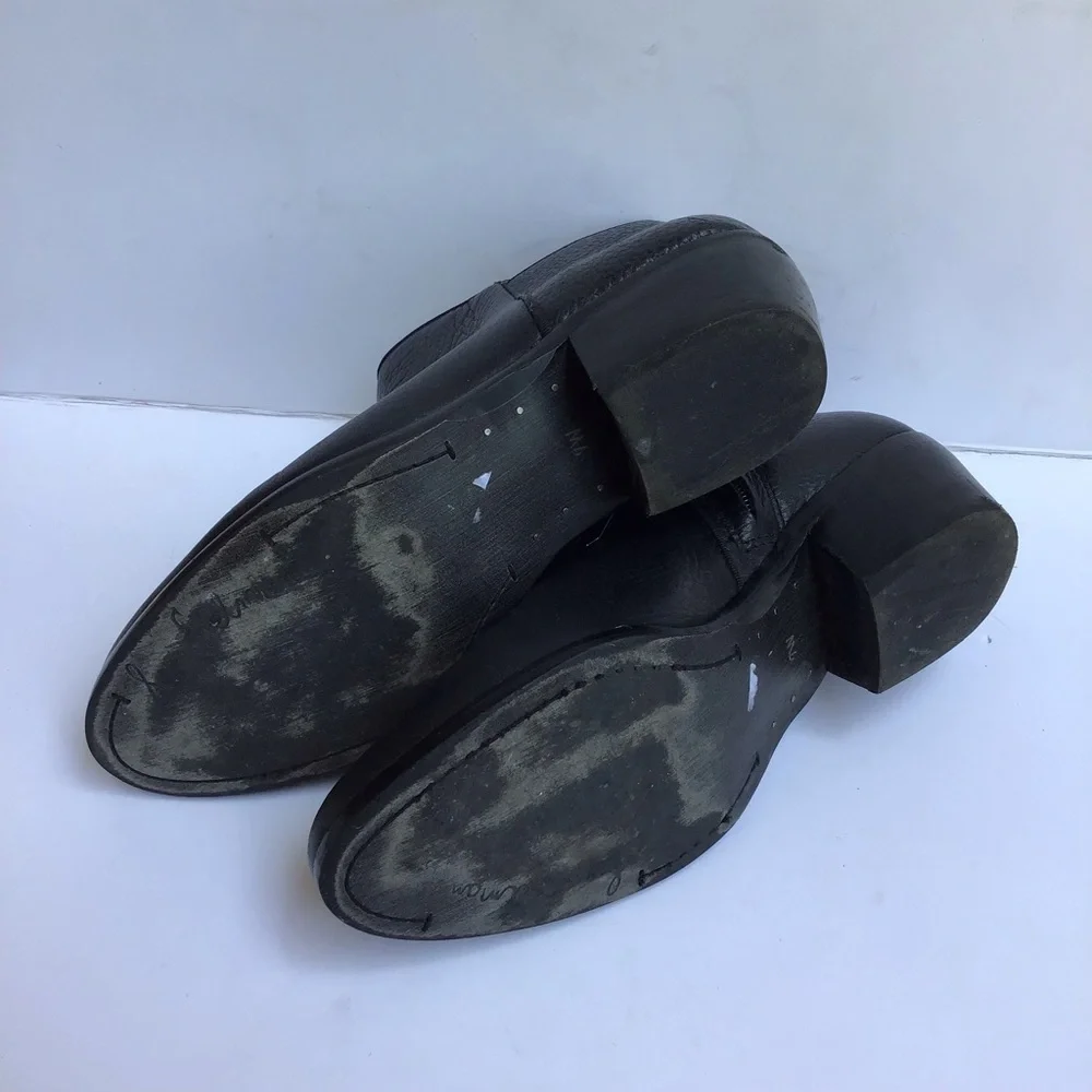 Sam Edelman Black Leather Booties Sz.‎ 7W